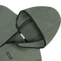 StringKing Women's Polartec Fleece Full Zip Hoodie with Pockets - Relaxed Fit, Avenue Green, Detail