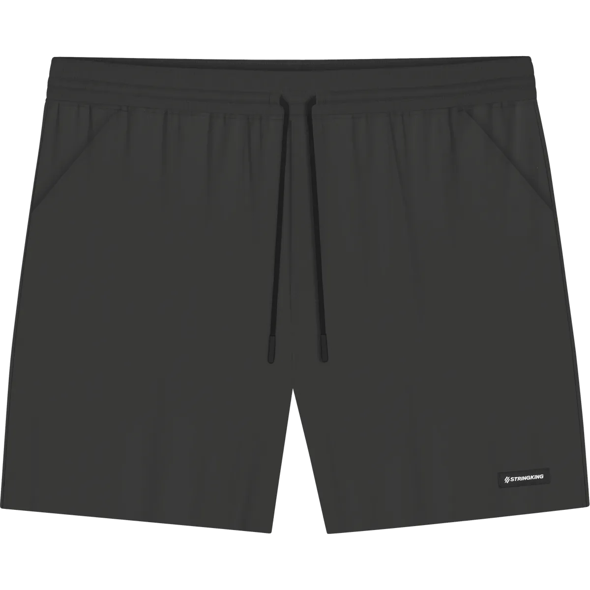 StringKing Men's Velocity Short - Relaxed Fit, Black, 5 inch, Front