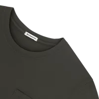 StringKing Men's Pima Jersey Pocket Tee - Sharp Fit, Peat, Detail