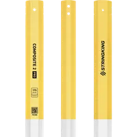 StringKing Men's Composite 2 Pro Faceoff - Bottom Lever, 175 Grams, White / Yellow, Top Section, Right, Front, Left