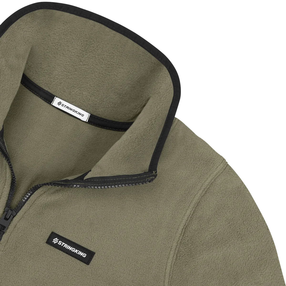 StringKing Women's Polartec Fleece Quarter Zip - Sharp Fit, Mermaid, Detail