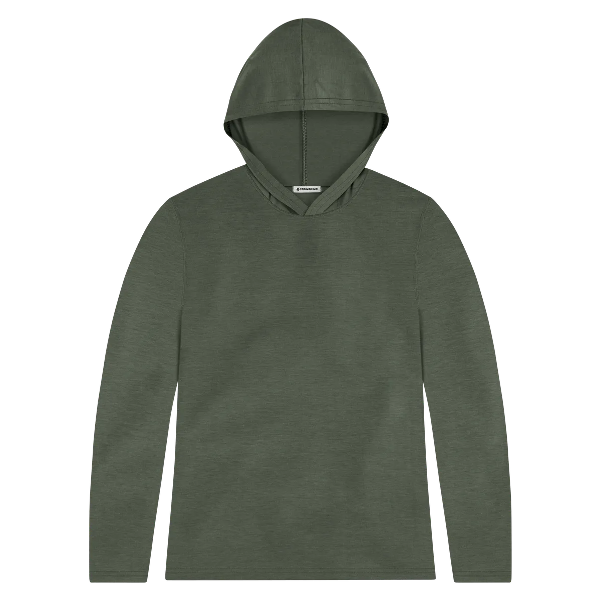 StringKing Women's FlexStyle Lightweight Hoodie - Sharp Fit, Thyme, Front