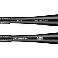 StringKing Metal USSSA - Drop 10, 29" / 19 oz, Black, Bat Details, Horizontal