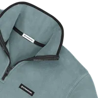 StringKing Men's Polartec Fleece Quarter Zip Pro - Relaxed Fit, Slate, Detail