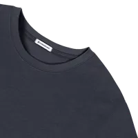 StringKing Men's FlexStyle Long Sleeve Crewneck T-Shirt - Relaxed Fit, India Ink, Detail