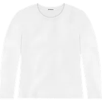 StringKing Women's Pima Jersey Long Sleeve Tee - Sharp Fit, White, Front