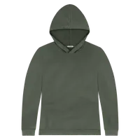 StringKing Women's Pima Cotton Hoodie - Sharp Fit, Moss, Front