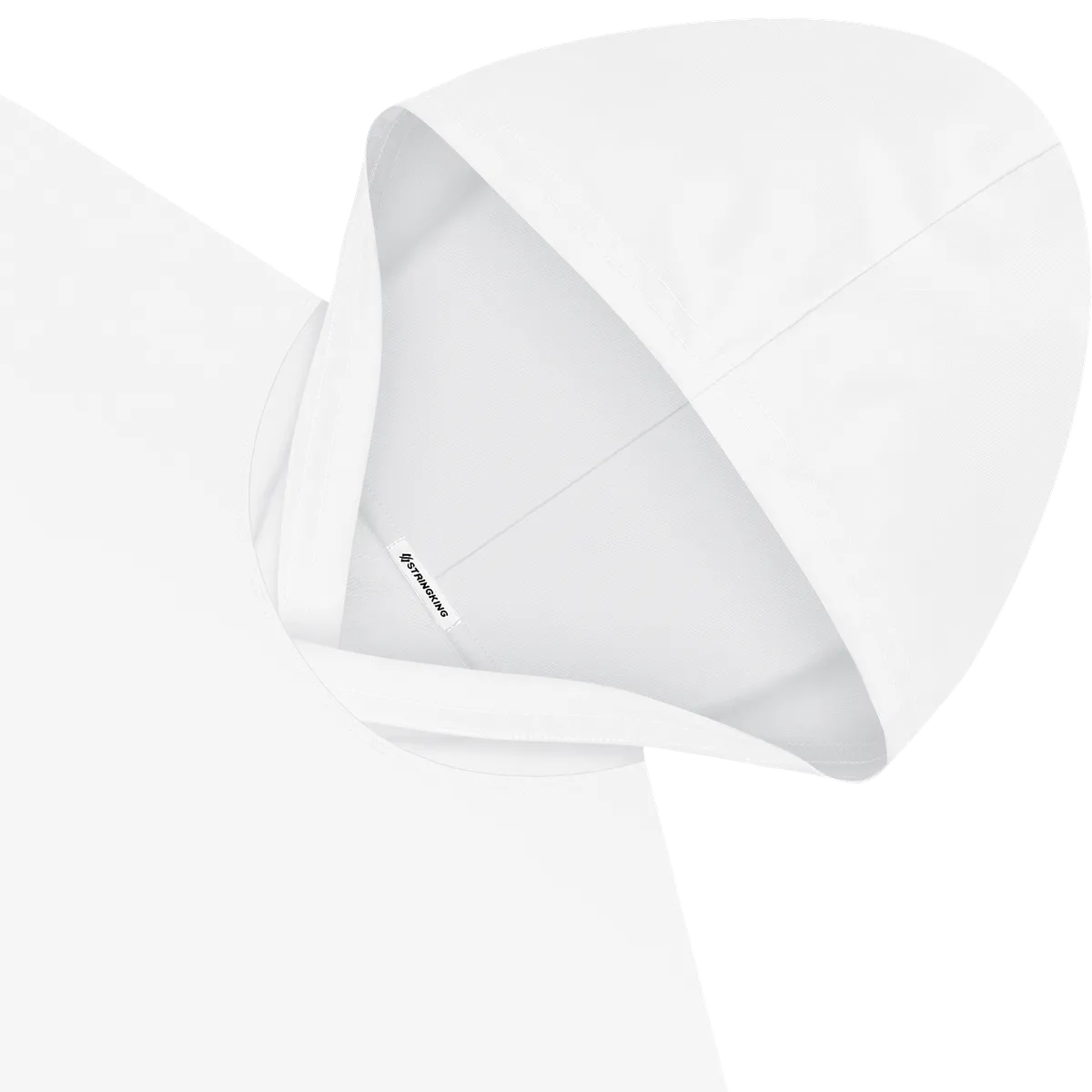 StringKing Men's StayWarm Hoodie - Relaxed Fit, White, Detail