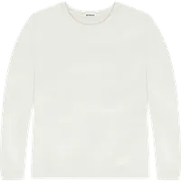 StringKing Men's Pima Terry Long Sleeve Tee - Relaxed Fit, Tofu, Front