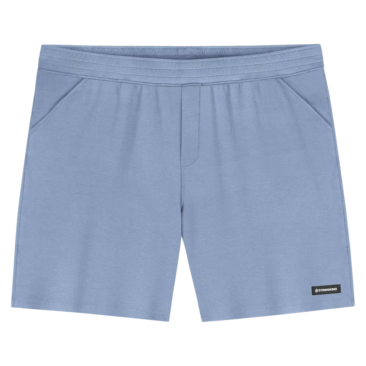 StringKing Men's Pima Cotton Sweatshort - Relaxed Fit, Slate Blue, Front