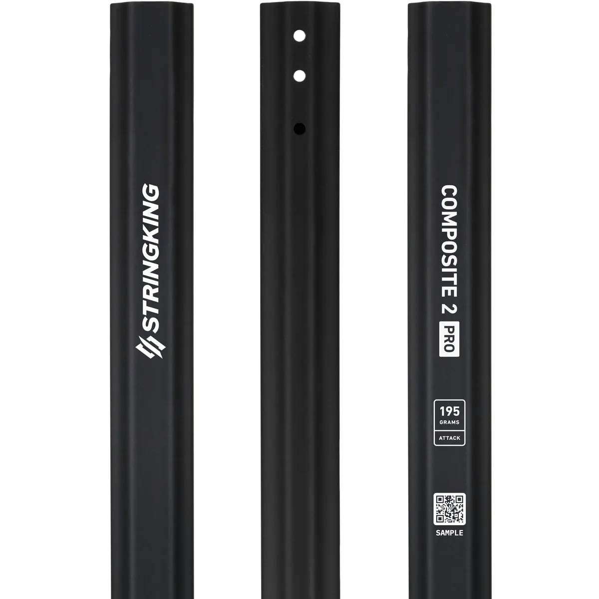 StringKing Men's Composite 2 Pro Attack - 195 Grams, Black, Top Section, Right, Front, Left