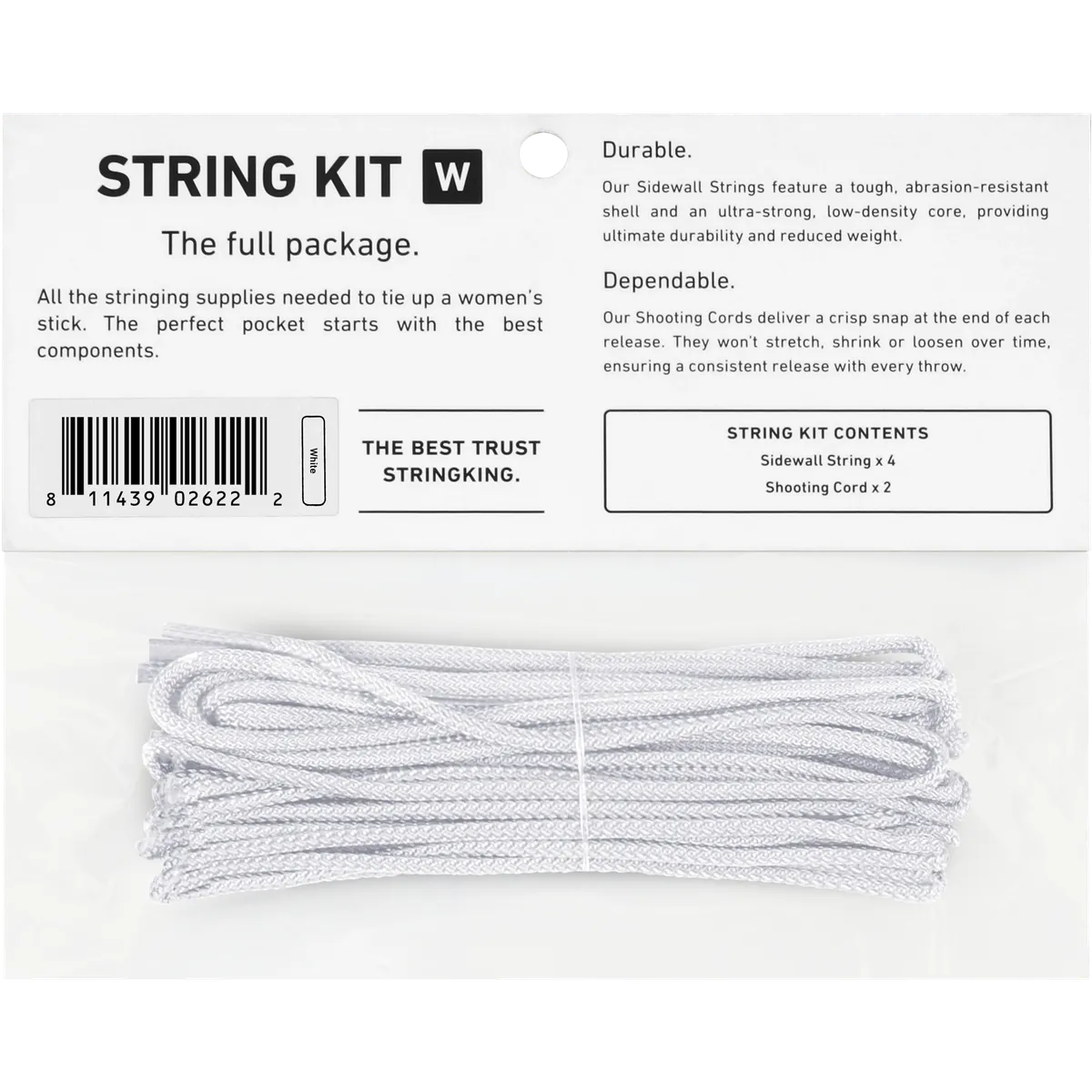StringKing Women's String Kit - String Kit, White, Packaged, Back