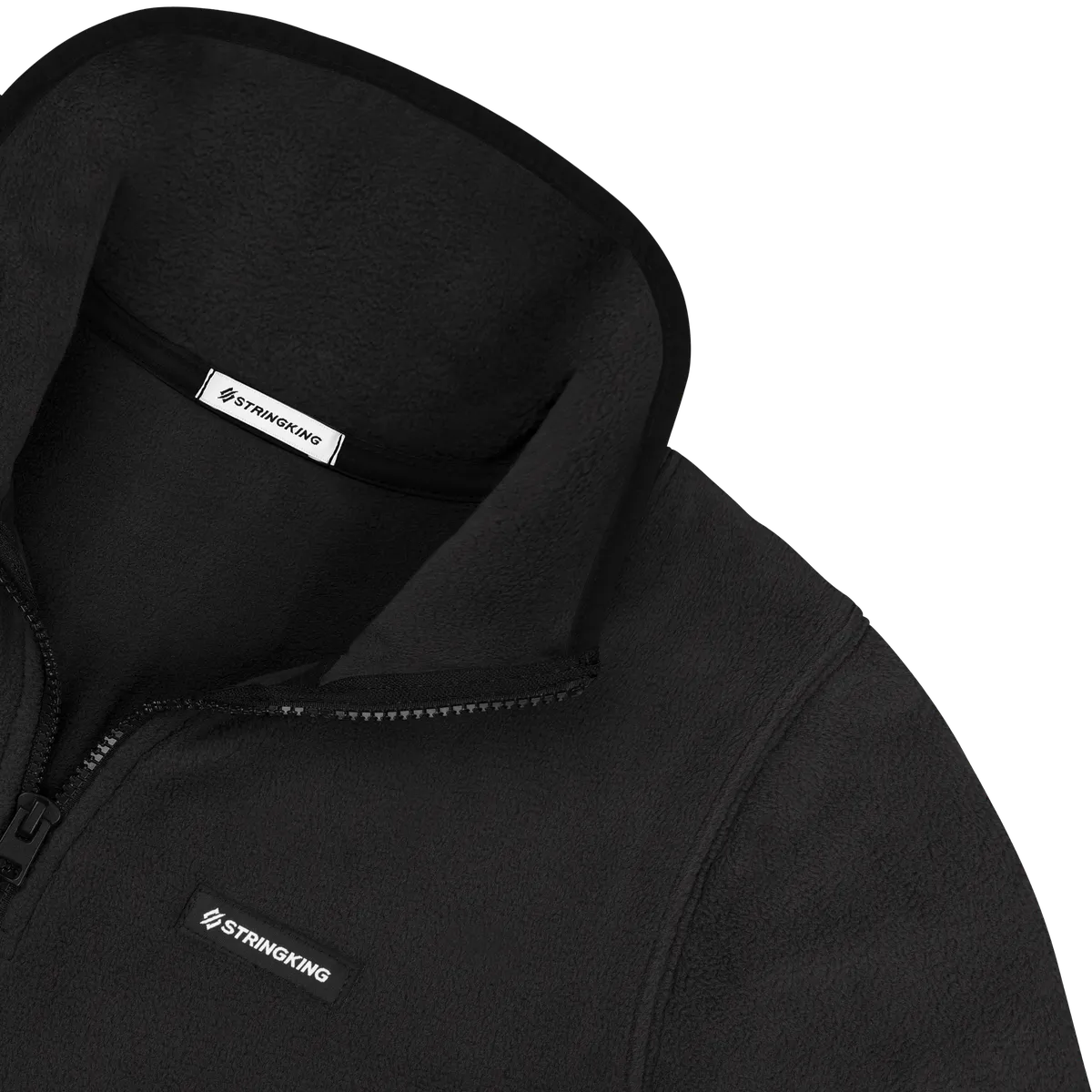 StringKing Women's Polartec Fleece Quarter Zip - Sharp Fit, Meteorite, Detail