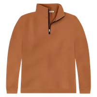 StringKing Men's FlexStyle Quarter Zip - Relaxed Fit, Bombay Brown, Front