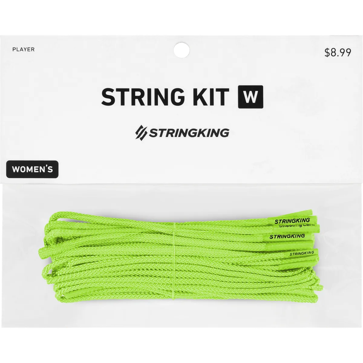 StringKing Women's String Kit - String Kit, Lime, Packaged, Front