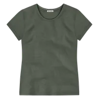 StringKing Women's FlexStyle Short Sleeve Crewneck T-Shirt - Sharp Fit, Thyme, Front