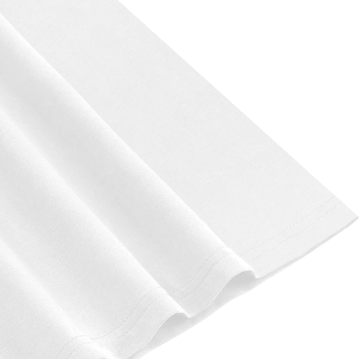 StringKing Women's Pima Terry Tee - Sharp Fit, White, Fabric