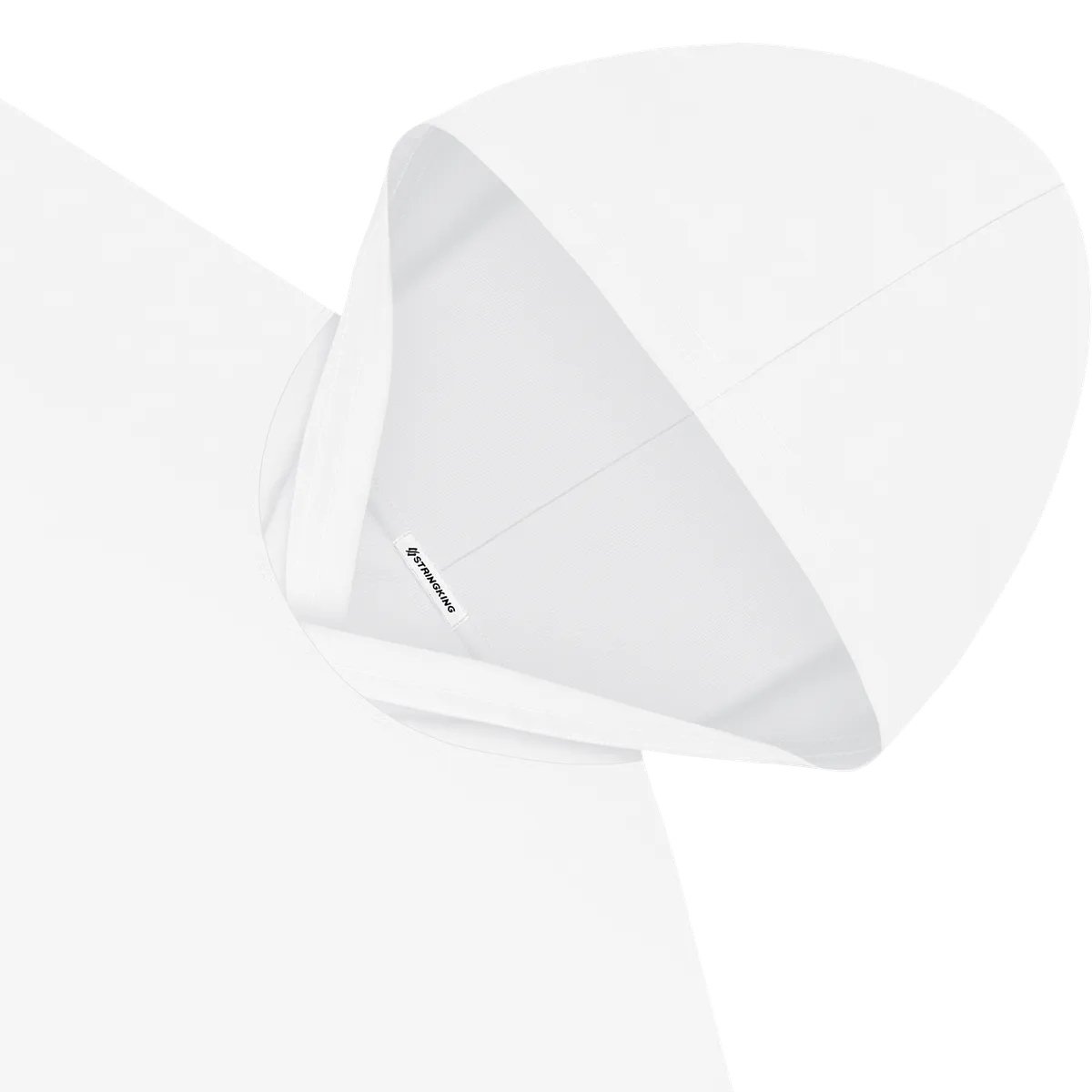 StringKing Men's StayWarm Hoodie - Sharp Fit, White, Detail