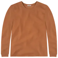 StringKing Men's FlexStyle Long Sleeve Crewneck T-Shirt - Sharp Fit, Bombay Brown, Front
