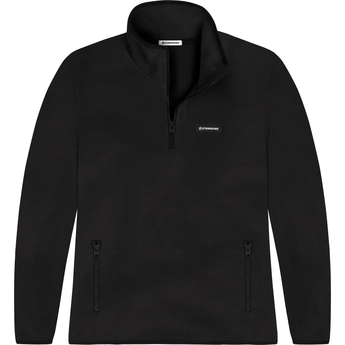 StringKing Women's Polartec Fleece Quarter Zip Pro - Relaxed Fit, Meteorite, Front