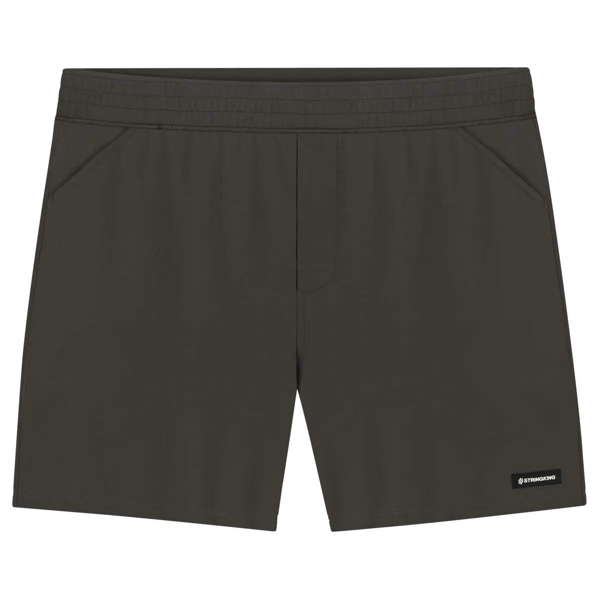 StringKing Men's Pima Terry Shorts - Relaxed Fit, Peat, Front