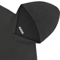 StringKing Men's Pima Terry Hoodie - Relaxed Fit, Black, Detail