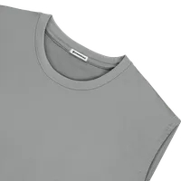 StringKing Men's StayWarm Tank Top - Compression Fit, Gray, Detail