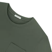 StringKing Men's Pima Jersey Pocket Tee - Relaxed Fit, Moss, Detail