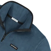 StringKing Men's Polartec Fleece Quarter Zip - Relaxed Fit, Indian Teal, Detail