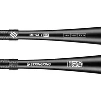 StringKing Metal 2 Pro USSSA - Drop 8, 28", Black, Bat Details, Horizontal
