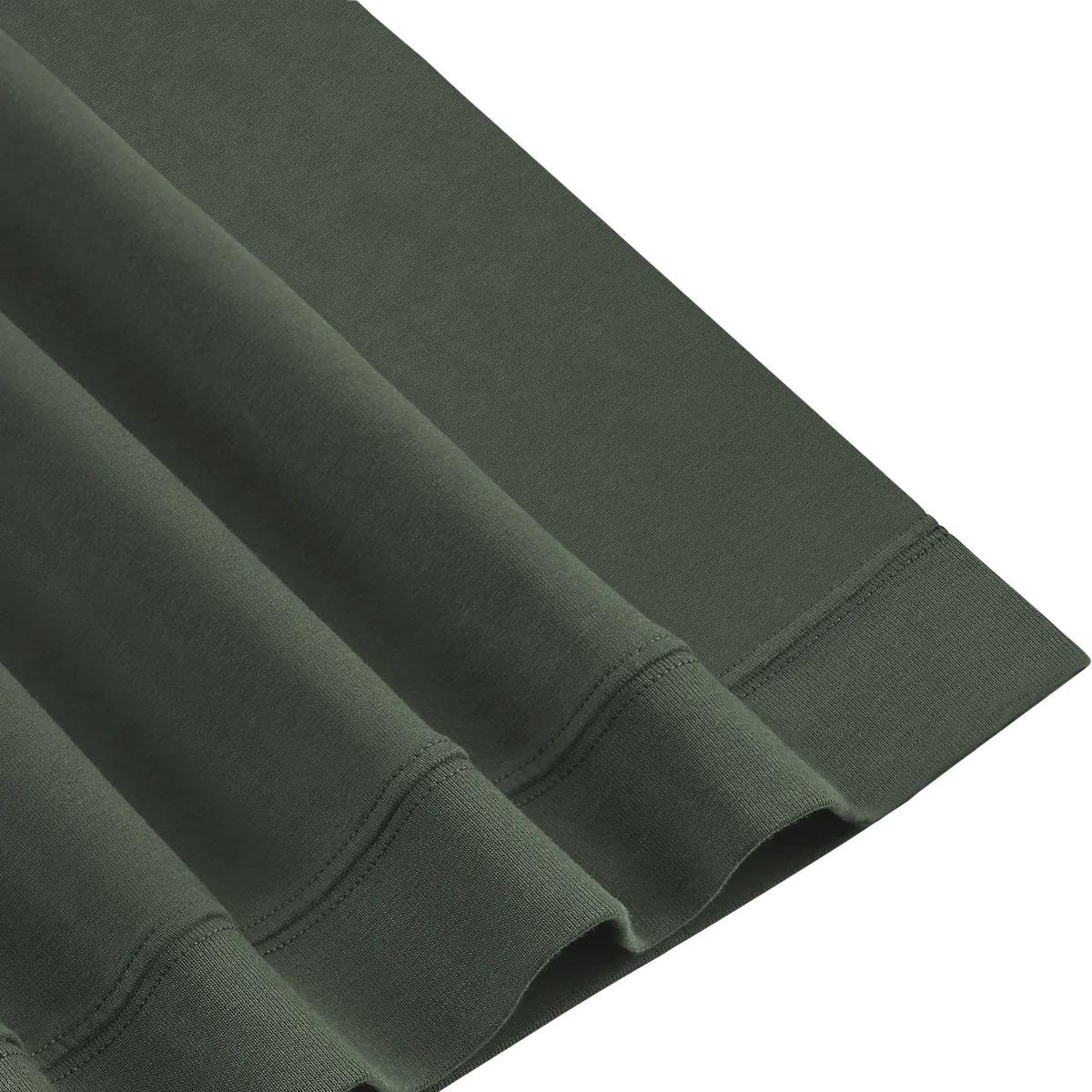 StringKing Men's Pima Terry Crew Sweater - Relaxed Fit, Moss, Fabric