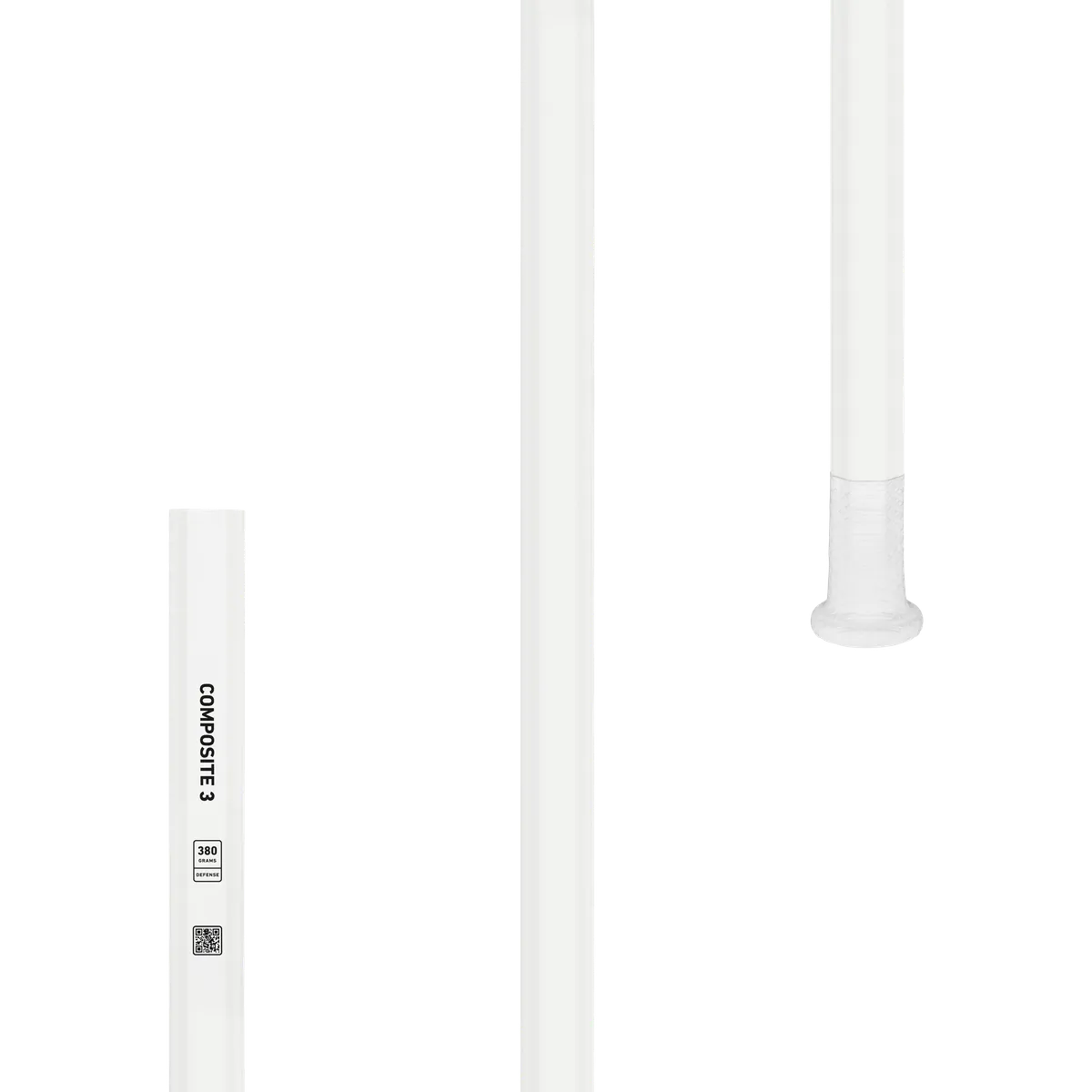 StringKing Composite 3 Defense - 380 Grams, White, Vertical, Top Section Left, Middle, Bottom, Lax.co