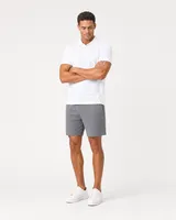 StringKing Men's Pima Jersey Classic Polo, Full Front Angle - Human Model