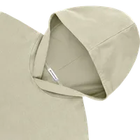 StringKing Women's Pima Cotton Hoodie - Relaxed Fit, Khaki Green, Detail