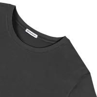 StringKing Men's Pima Cotton Long Sleeve Crewneck T-Shirt - Sharp Fit, Black, Detail