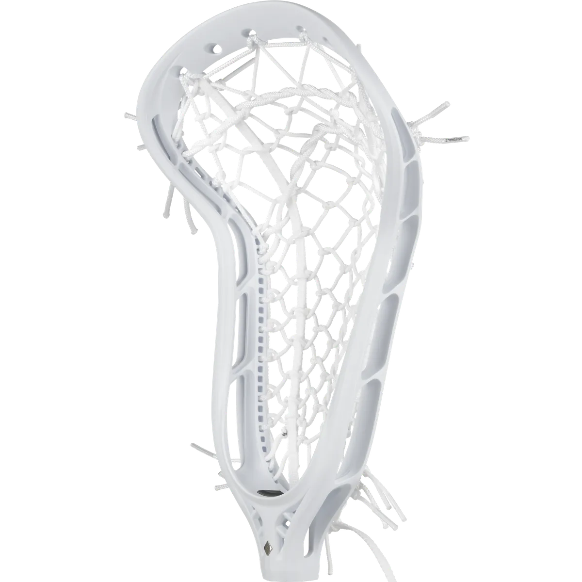 StringKing Women's Mark 2 Defense - Strung, Mid, Tech Trad, White / White, Strung, Angled Front