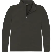StringKing Men's Pima Terry Quarter Zip - Sharp Fit, Peat, Front