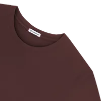 StringKing Men's Pima Jersey Tee - Relaxed Fit, New Maroon, Detail