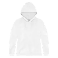 StringKing Women's Pima Cotton Hoodie - Sharp Fit, White, Front
