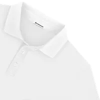 StringKing Men's Pima Jersey Signature Polo Multi - Sharp Fit, White, Detail