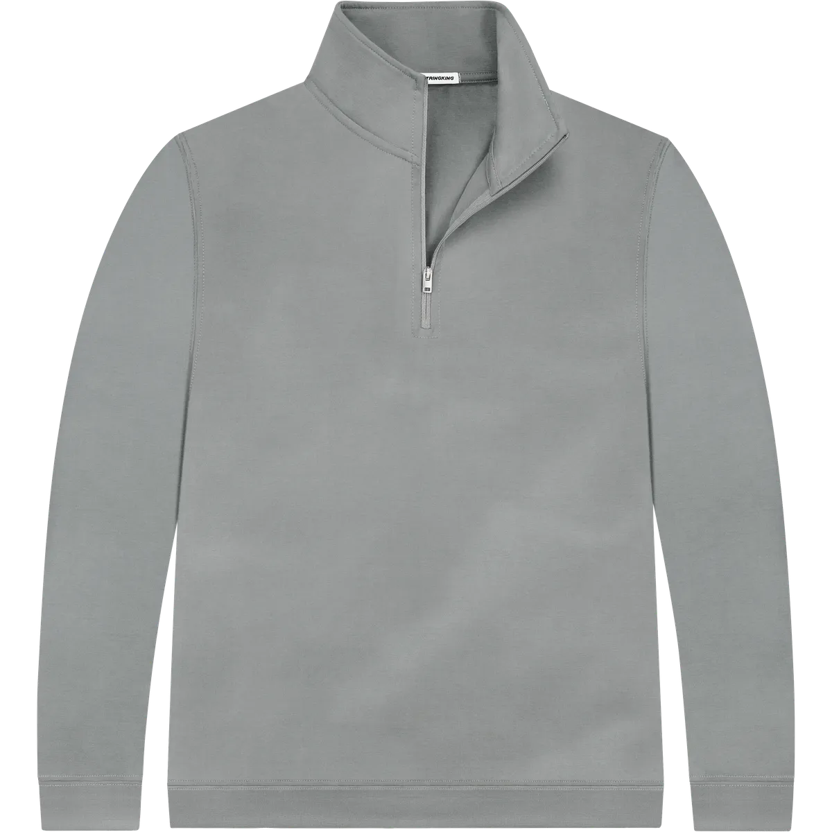 StringKing Men's StayWarm Quarter Zip - Relaxed Fit, Gray, Front
