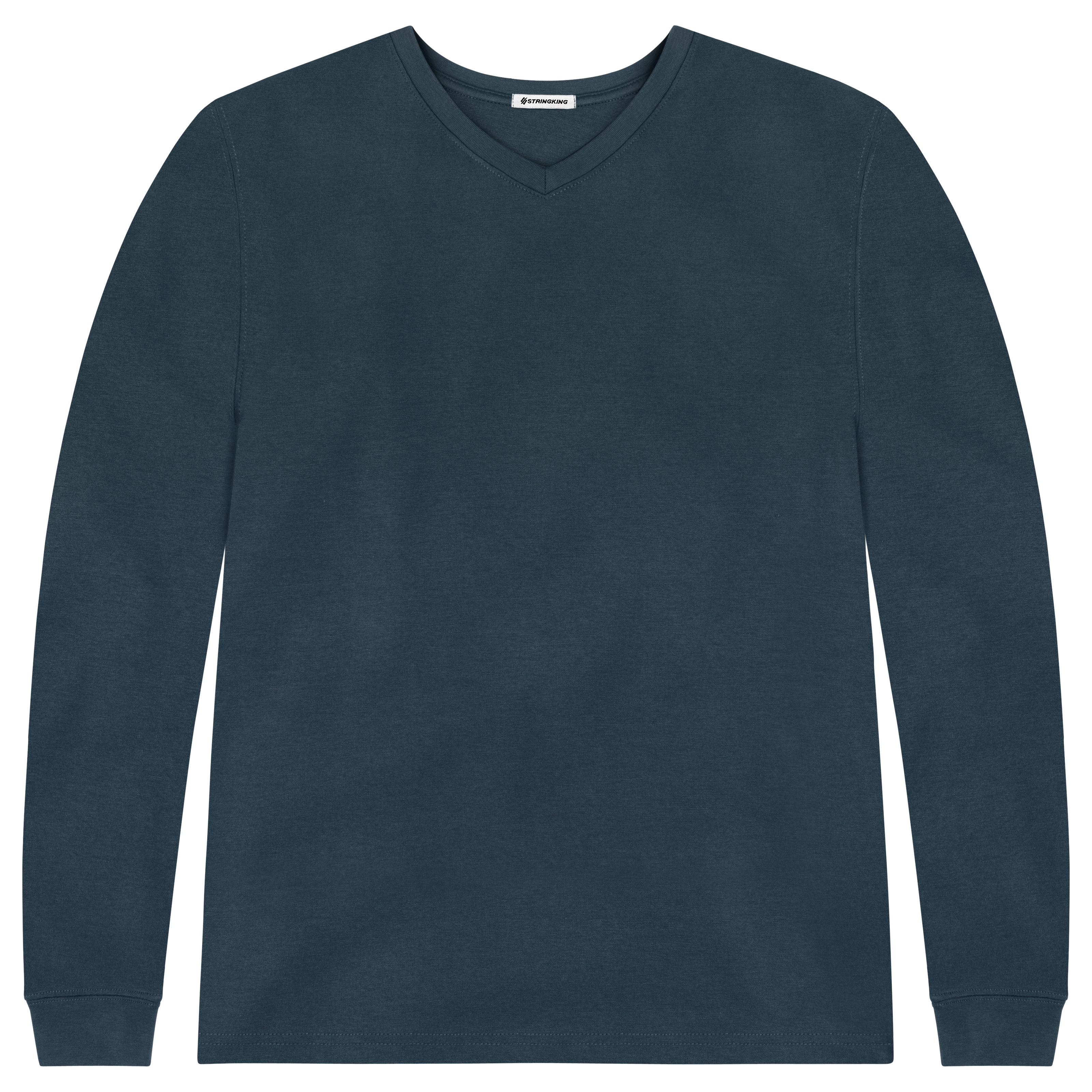 Men's Pima Cotton Long Sleeve V-Neck T-Shirt | StringKing