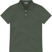 StringKing Men's Pima Jersey Signature Polo Multi - Relaxed Fit, Moss, Front