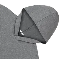 StringKing Men's FlexTech Lightweight Hoodie - Sharp Fit, Heather Gray, Detail