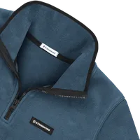StringKing Women's Polartec Fleece Quarter Zip - Relaxed Fit, Indian Teal, Detail