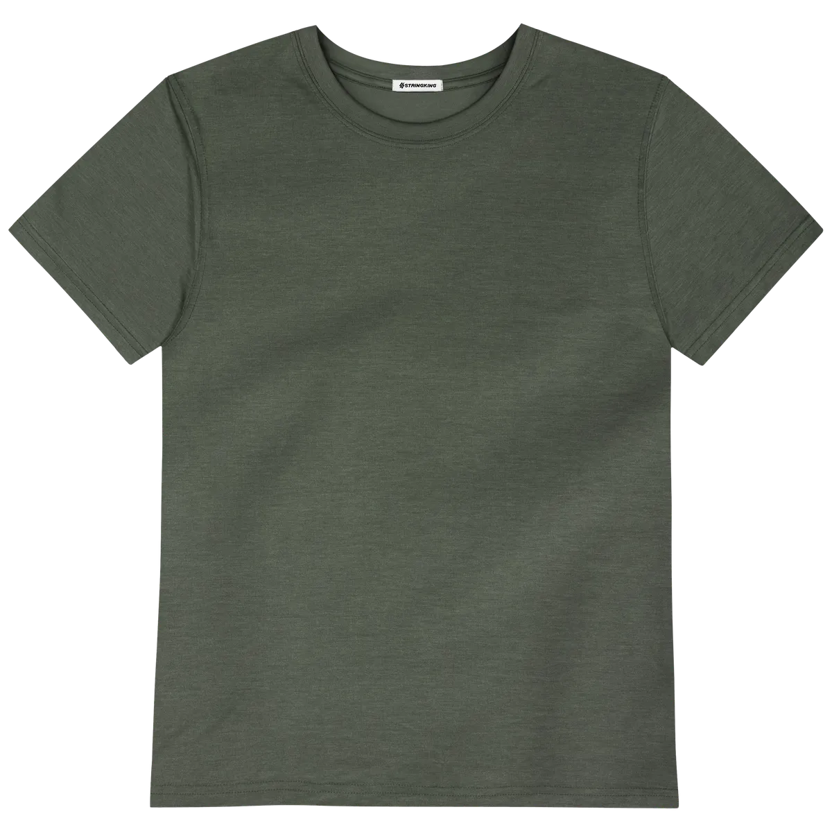 StringKing Men's FlexStyle Short Sleeve Crewneck T-Shirt - Relaxed Fit, Thyme, Front