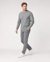 StringKing Men's StayWarm Sweater - Sharp Fit, Gray, Full Front Angle - Human Model