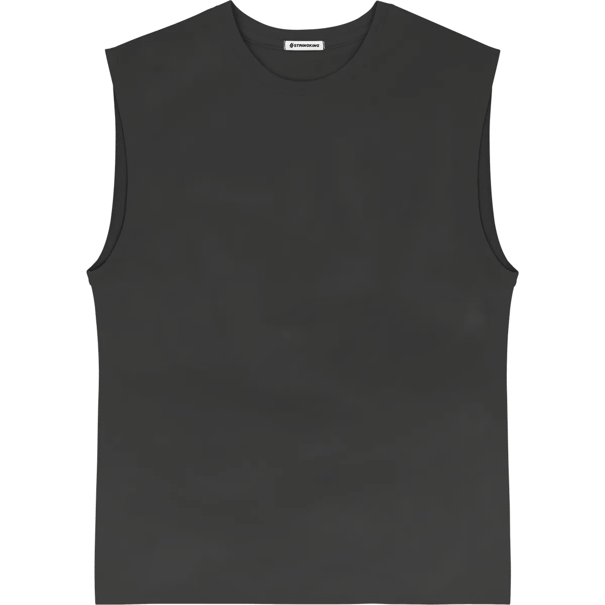 StringKing Men's StayCool Tank Top - Sharp Fit, Black, Front