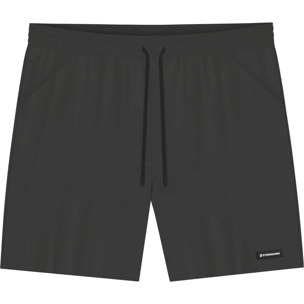 StringKing Men's Velocity Short - Sharp Fit, Black, 6 inch, Front
