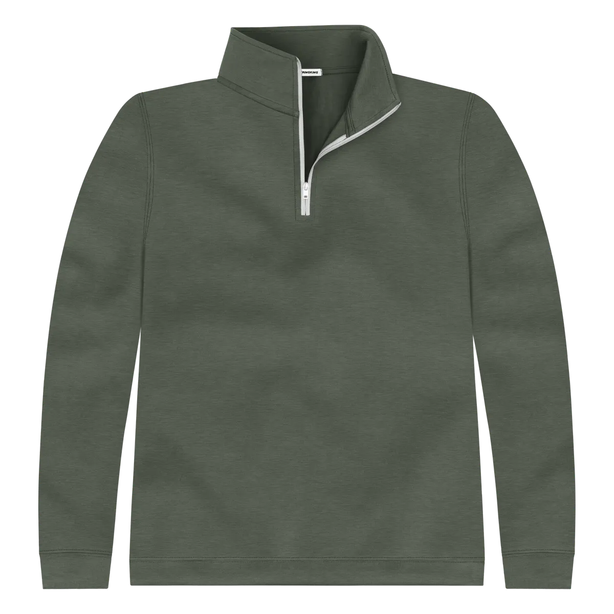 StringKing Men's FlexStyle Quarter Zip - Sharp Fit, Thyme, Front